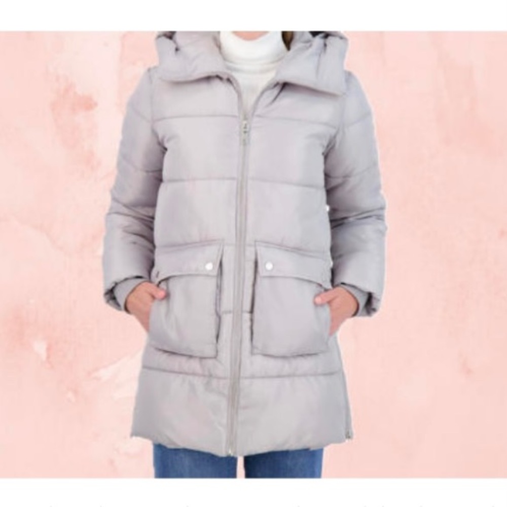 NEW Sebby 3/4 Puffer Side Zip Jacket
